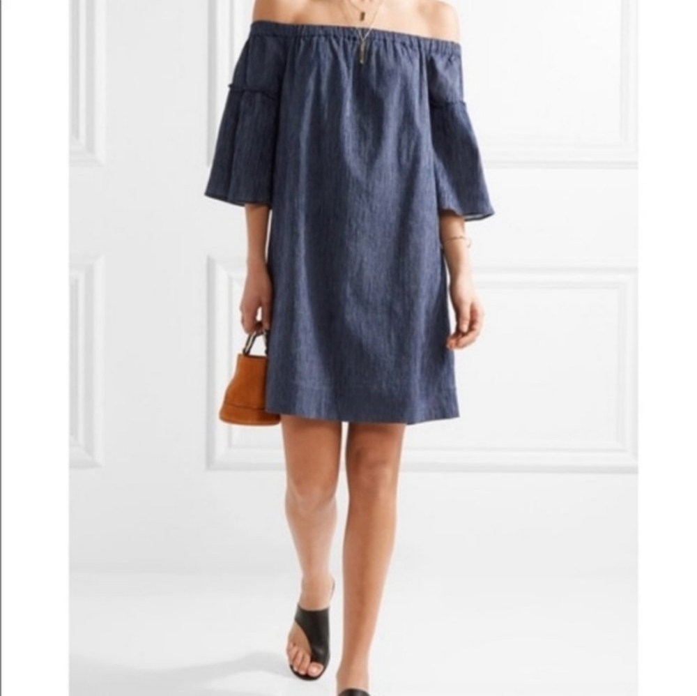 Madewell Off-the-Shoulder Bell Sleeve Dress
